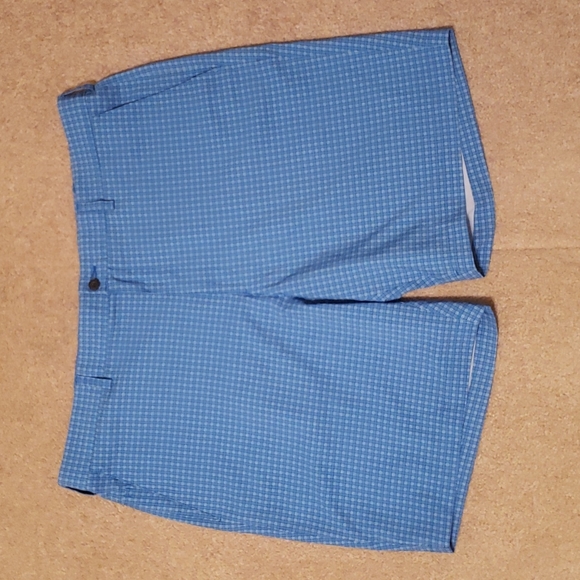 PGA Tour Shorts Pga Tour Mens Blue Plaid Golf Shorts Poshmark